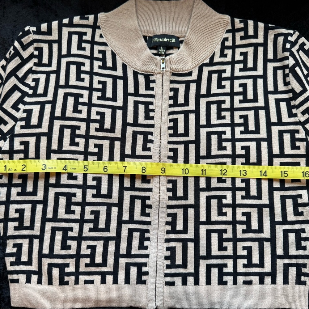 NEW 3-piece outfit - Esprit Black and Tan Striped Jacket, Pant and Tank Top. - Picture 6 of 10